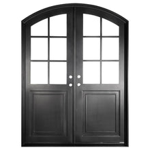 Load image into Gallery viewer, PINKYS Getty Black Double Arch Iron Doors