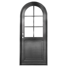 Load image into Gallery viewer, PINKYS Getty Black Steel Single Full Arch doors