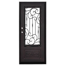 Load image into Gallery viewer, PINKYS Golden Gate Black Iron Single Flat Door