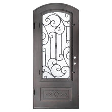 Load image into Gallery viewer, PINKYS Golden Gate Black Iron Single Arch Door