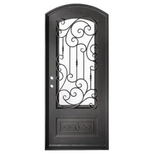Load image into Gallery viewer, PINKYS Golden Gate Black Iron Single Arch Door