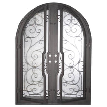Load image into Gallery viewer, PINKYS Hills Black Steel Double Full Arch Doors