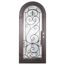 Load image into Gallery viewer, PINKYS Hills Black Steel Single Full Arch Doors