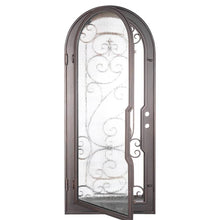 Load image into Gallery viewer, PINKYS Hills Black Steel Single Full Arch Door