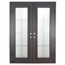 Load image into Gallery viewer, PINKYS Hollywood Black Exterior Double Flat Steel Doors