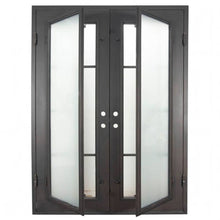 Load image into Gallery viewer, PINKYS Hollywood Black Steel Double Flat Doors