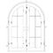 PINKYS Hollywood Black Steel Double Full Arch Doors