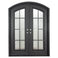 PINKYS Hollywood Black Steel Double Arch Doors