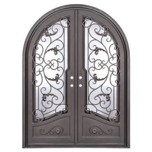 Load image into Gallery viewer, PINKYS Hope Black Steel Double Full Arch Doors