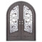 PINKYS Hope Black Steel Double Full Arch Doors