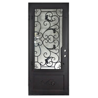 PINKYS Hope Black Iron Single Flat Door