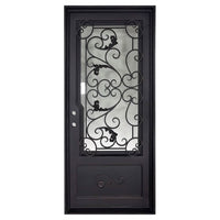 PINKYS Hope Black Iron Single Flat Door