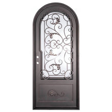 Load image into Gallery viewer, PINKYS Hope Black Iron Single Full Arch Door