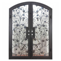 PINKYS June Black Steel Double Arch Doors
