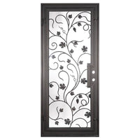 PINKYS June Black Iron Single Flat Door