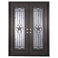 PINKYS Lone Star Double Flat Steel Exterior Doors