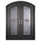 PINKYS Lone Star Black Steel  Double Arch Doors