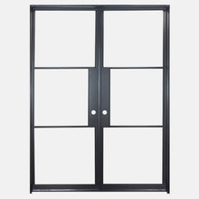 Load image into Gallery viewer, PINKYS Air 4 Interior Double Flat Black Steel Door