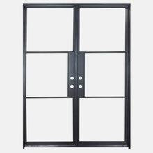 Load image into Gallery viewer, PINKYS Air 4 Interior Black Steel Double Flat Door with Removable Threshold