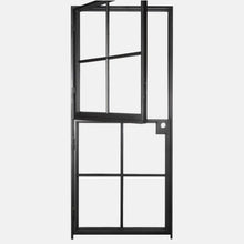 Load image into Gallery viewer, PINKYS Air 5 Dutch Interior Black Single Flat Black Steel Door with Removable Threshold