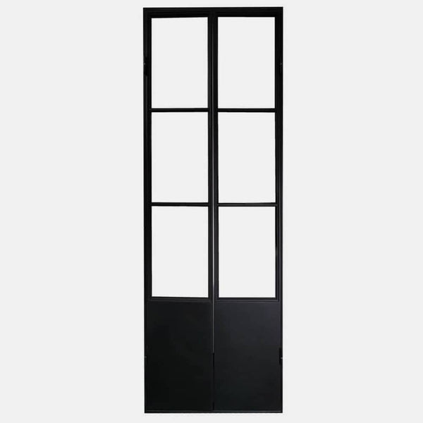 chic frosted glass pantry door