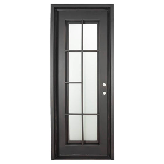 PINKYS Hollywood Black Steel Single Flat Door