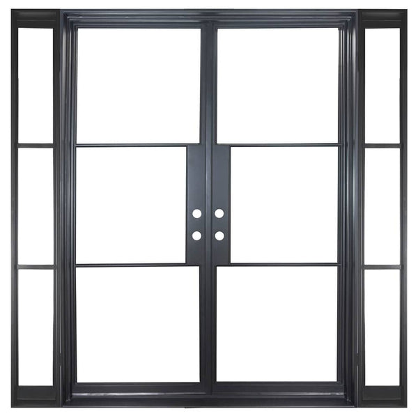 Air 4 Thermally Broken - w/ Sidelights Double Flat Top | Standard Sizes