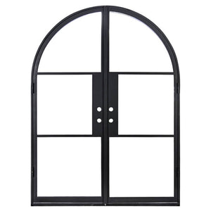 PINKYS Air 4 Black Steel Double Full Arch Doors