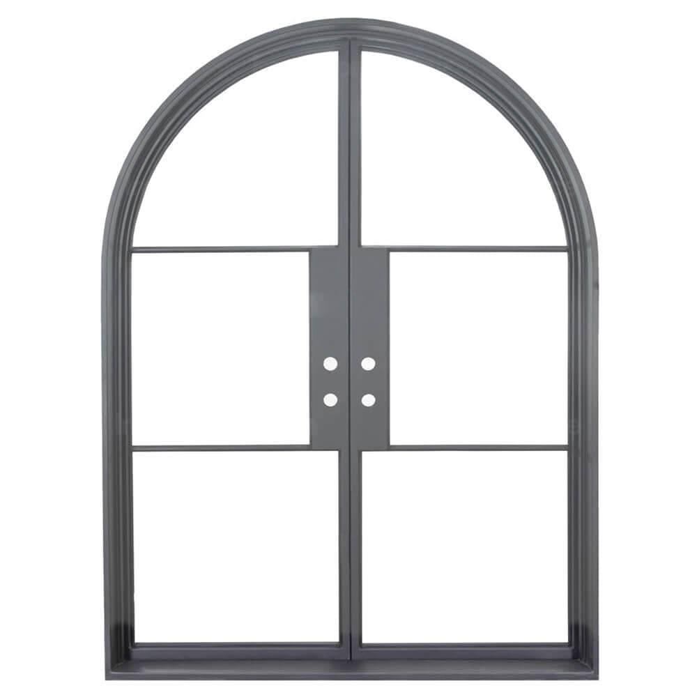 PINKYS Air 4 Black Steel Double Full Arch Doors