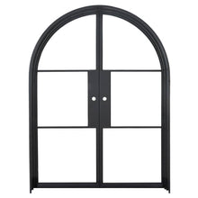 Load image into Gallery viewer, PINKYS Air 4 Interior Double Full Arch Black Steel Door