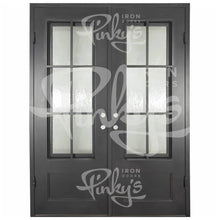 Load image into Gallery viewer, PINKYS Parker Black Steel Double Flat Doors