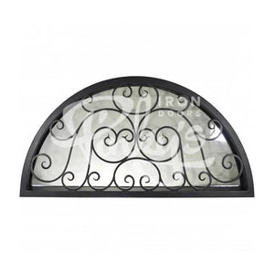 PINKYS Beverly Full Arch Black Steel Transom