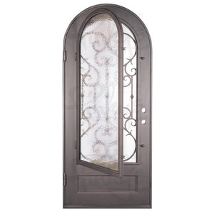 PINKYS New York Black Iron Single Full Arch Door