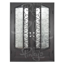 Load image into Gallery viewer, PINKYS Night Black Steel Double Flat Doors