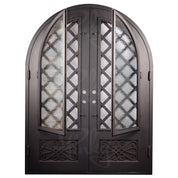 Queensway full arch top iron french door thermally broken with glass.