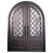 Load image into Gallery viewer, PINKYS Queensway Black Steel Double Full Arch Doors