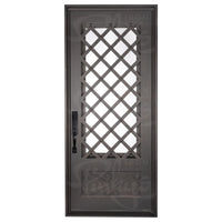 PINKYS Queensway Black Iron Single Flat Door