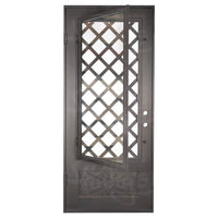 PINKYS Queensway Black Iron Single Flat Door