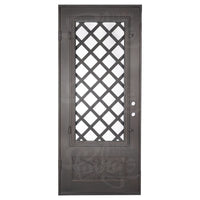PINKYS Queensway Black Iron Single Flat Door