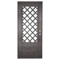 PINKYS Queensway Black Steel Single Flat Doors