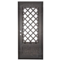 PINKYS Queensway Black Iron Single Flat Door