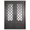 PINKYS Queensway Black Steel Double Flat Doors