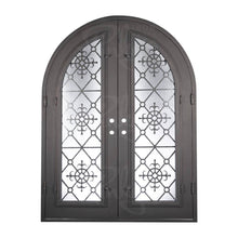 Load image into Gallery viewer, PINKYS San Francisco Black Exterior Double Full Arch Steel Doors