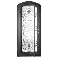 PINKYS Shavo Black Steel Single Arch Doors