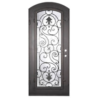 PINKYS Shavo Black Steel Single Arch Doors