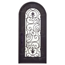 Load image into Gallery viewer, PINKYS Shavo Black Steel Single Full Arch Doors