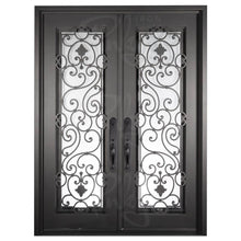 Load image into Gallery viewer, PINKYS Shavo Black Steel Double Flat Doors