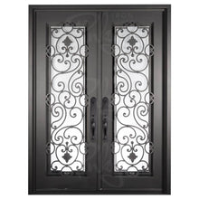 Load image into Gallery viewer, PINKYS Shavo Black Exterior Double Flat Steel Doors