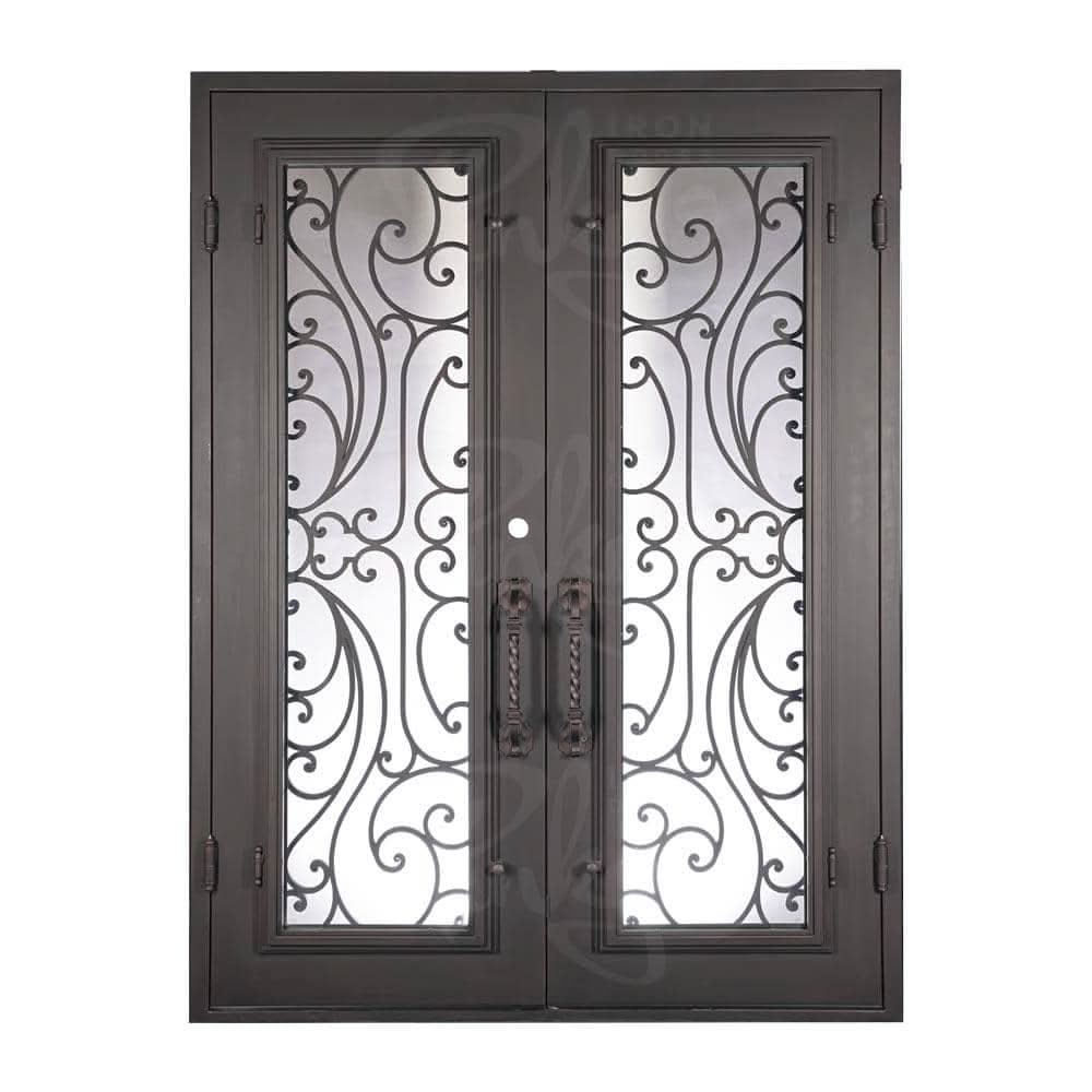 Sunset with Handgrip flat top door in bronze finish with thermal break.