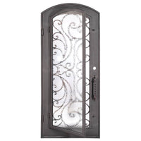 PINKYS Sunset Black Steel Single Arch Doors w/ Handgrip
